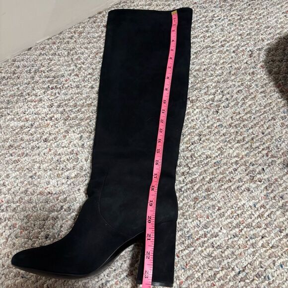 & Other Stories Black Suede Knee High Boot- Size 10.5 - Picture 12 of 14